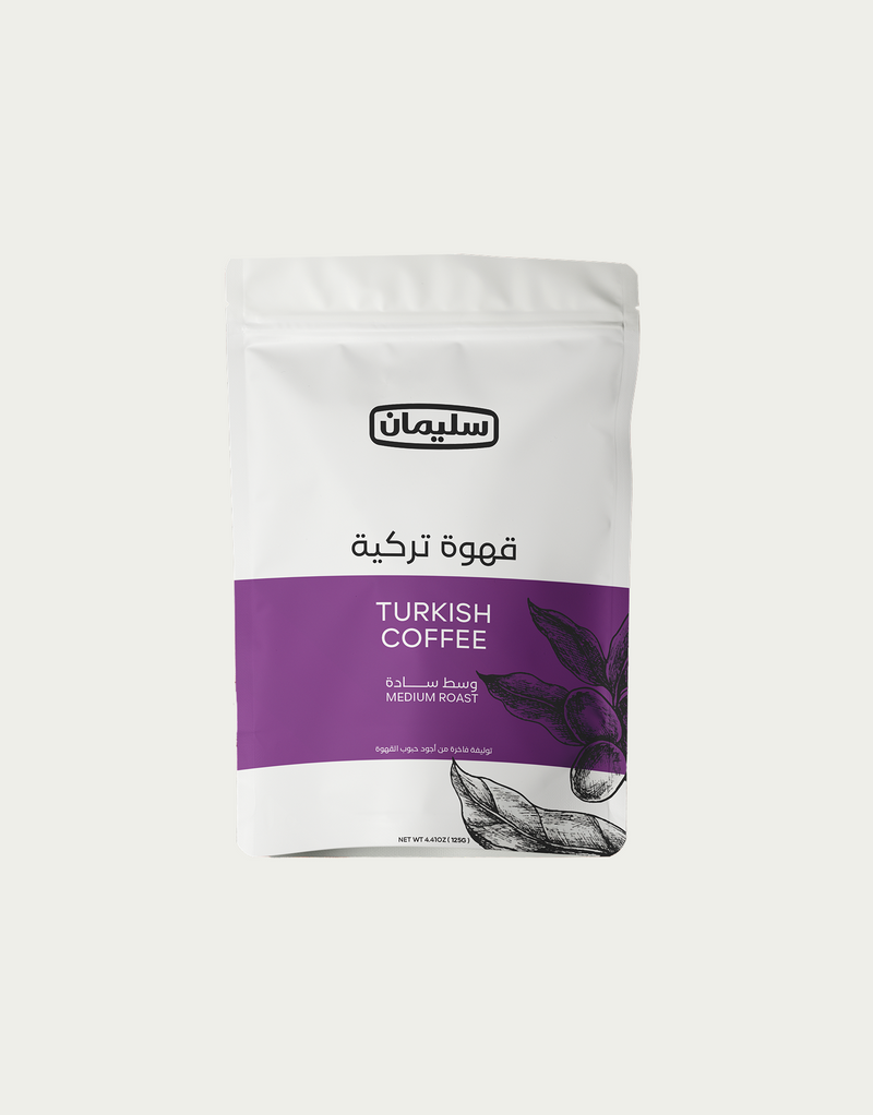 قهوة تركية سادة وسط